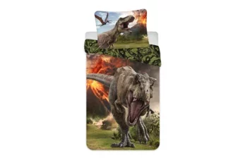 Jurassic World Dekbedovertrek Vulkaan - Katoen
