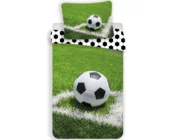 Voetbal Dekbedovertrek, Corner - 140 x 200 cm + 70 x 90 cm - Katoen