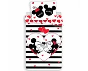 Disney Minnie Mouse Dekbedovertrek Stripe 140 x 200 cm + 1 kussensloop van 70 x 90 cm - Katoen