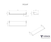 Halfhoogslaper Pino - Grijs - 90x200cm - met glijbaan en bedplank (variant 3)