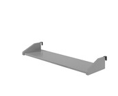 Halfhoogslaper Pino - Grijs - 90x200cm - met glijbaan en bedplank (variant 3)