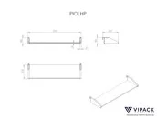 Halfhoogslaper Pino - Wit - 90x200 - met glijbaan en bedplank (variant 3)