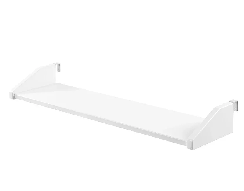 Halfhoogslaper Pino - Wit - 90x200 - met glijbaan en bedplank (variant 3)