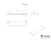 Halfhoogslaper Pino - Grijs - 90x200cm - met glijbaan, 2 lades en bedplank (variant 4)