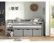 Halfhoogslaper Pino - Grijs - 90x200cm - met 3 lades (variant 5)
