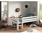 Halfhoogslaper Pino - Wit - 90x200 - alleen het bed (variant 2)