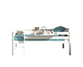 Halfhoogslaper Pino - Wit - 90x200 - alleen het bed (variant 2)