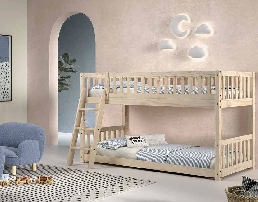 Stapelbed Montessori - Ronald - Natuur - 90x200