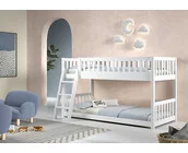 Stapelbed Montessori - Ronald - Wit- 90x200