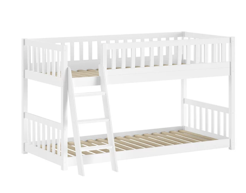 Stapelbed Montessori - Ronald - Wit- 90x200