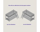 Stapelbed Montessori - Ronald - Natuur - 90x200