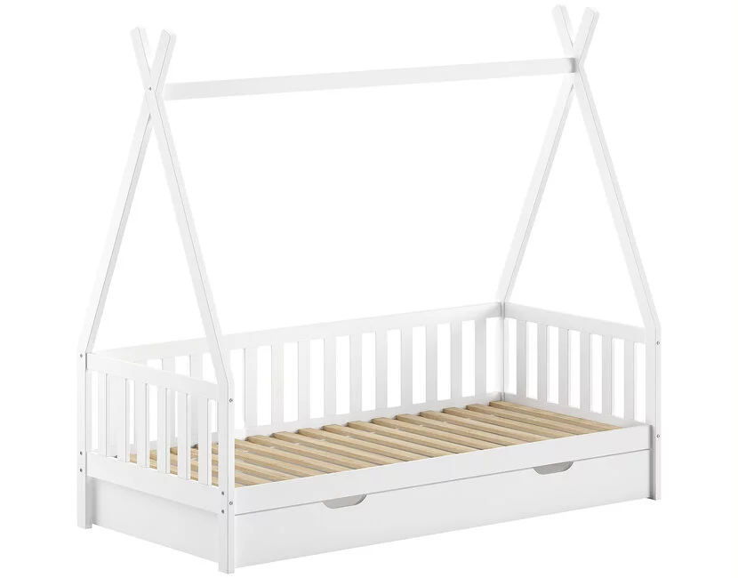 Bedbank Tipi - wit  - 90x200