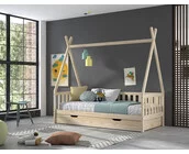 Bedbank Tipi - Naturel houtkleur  - 90x200