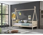 Bedbank Tipi - Naturel houtkleur  - 90x200