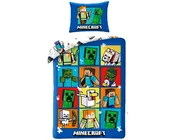 Minecraft Dekbedovertrek, Creepers - Eenpersoons - 140 x 200 + 70 x 90 cm  - Katoen