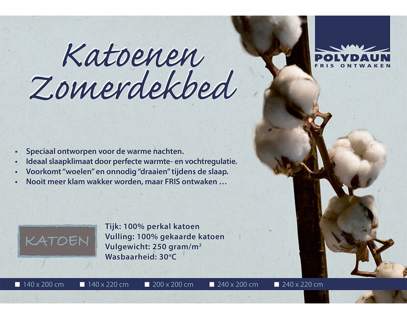 Zomerdekbed Katoen
