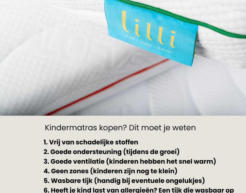 Kindermatras 70x200 Lilli Bamboe