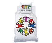 Keith Haring Dekbedovertrek Party - 140 x 200 + 63 x 63 cm - Katoen