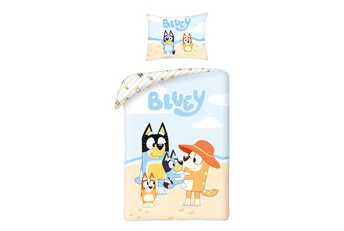 Bluey Dekbedovertrek, Beach Time - Katoen - Gratis bezorgd