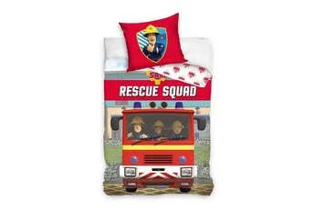 Brandweerman Sam Dekbedovertrek, Rescue Squad - Katoen