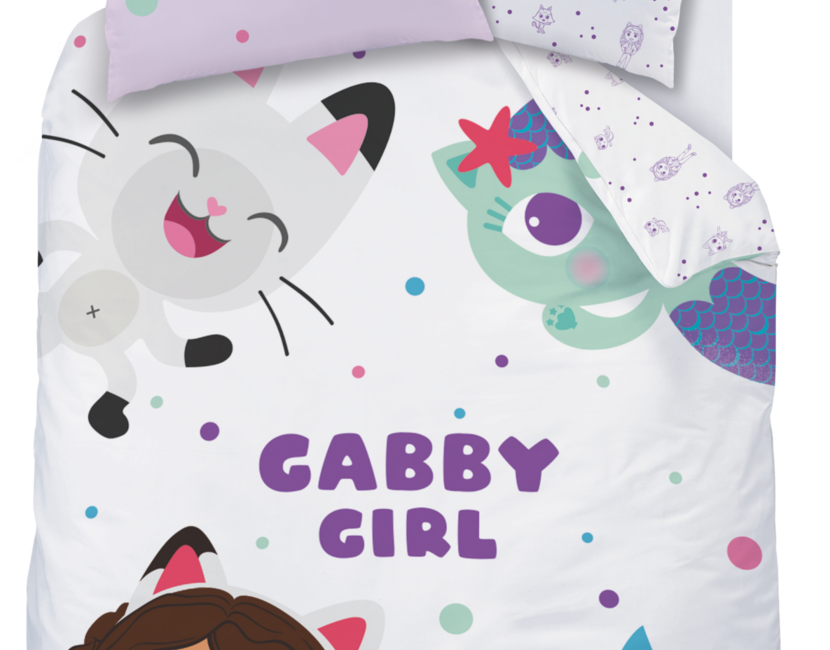 Gabby's Poppenhuis Dekbedovertrek Funny - 140 x 200 + 63 x 63 cm - Katoen