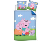 Peppa Pig Dekbedovertrek Family - 140 x 200 + 65 x 65 cm - Polykatoen
