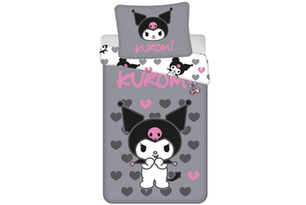 Hello Kitty Dekbedovertrek Kuromi Hearts - Katoen