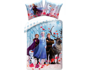 Disney Frozen Dekbedovertrek Snow - 140 x 200 cm + 50 x 70 cm - Katoen