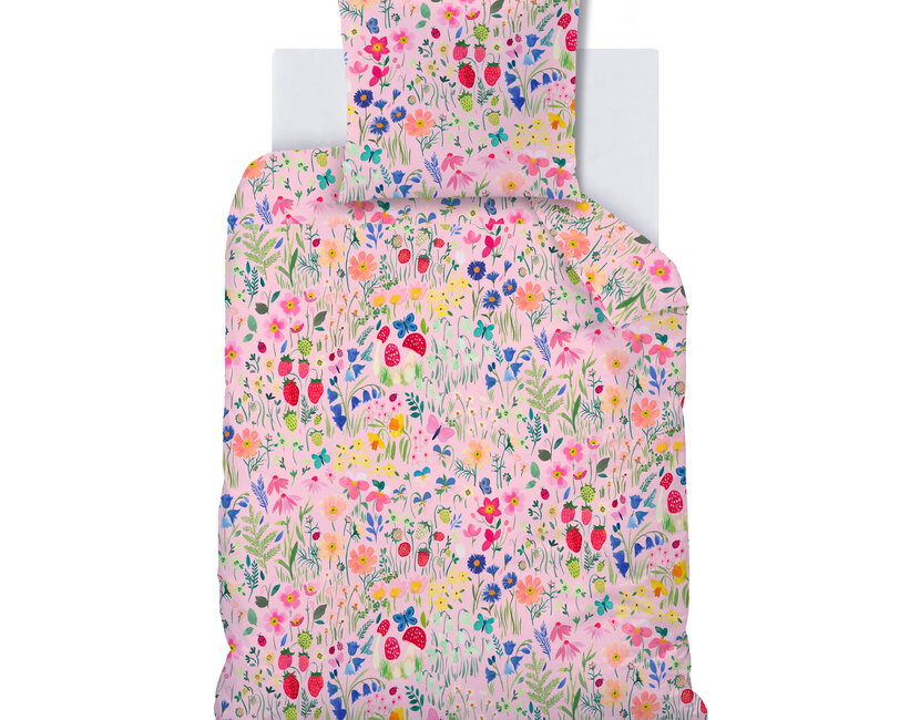 Wee Blue Bell Dekbedovertrek Jardin Secret - 140 x 200 + 63 x 63 cm - Katoen