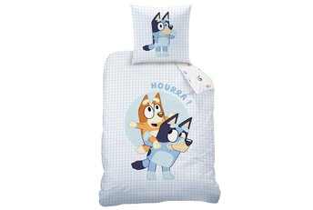 Bluey Dekbedovertrek, Hoera - Katoen - Gratis bezorgd