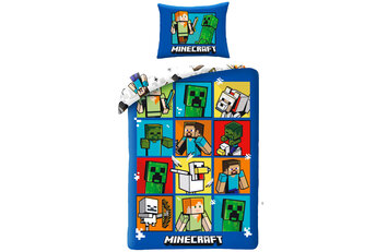 Minecraft Dekbedovertrek, Creepers - Katoen - Gratis bezorgd