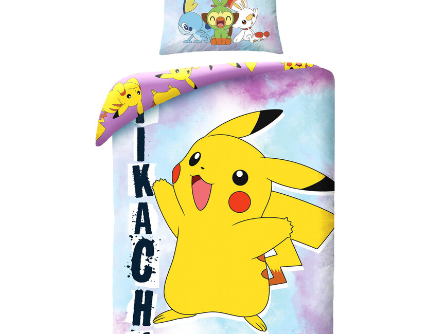 Pokémon Dekbedovertrek, Legend - Eenpersoons - 140 x 200 + 70 x 90 cm  - Katoen