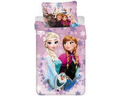 Disney Frozen Dekbedovertrek, Anna en Elsa - Eenpersoons - 140 x 200 + 70 x 90 cm  - Katoen
