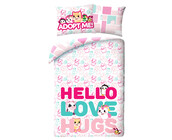 Adopt Me! Dekbedovertrek, Hello - Eenpersoons - 140 x 200 cm - Katoen