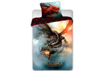 Draak Dekbedovertrek Fire Dragon - Katoen - Gratis bezorgd