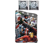 Marvel Avengers Dekbedovertrek, Dream Team - Eenpersoons - 140 x 200 cm + 63 x 63 cm  - Polyester