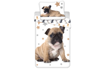 Animal Pictures Dekbedovertrek French Bulldog - Katoen