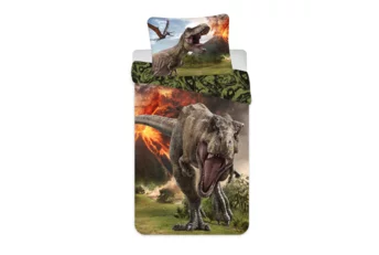 Jurassic World Dekbedovertrek Vulkaan - Katoen