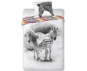 Animal Pictures Dekbedovertrek Zebra 140 x 200 cm + 1 kussensloop 70 x 90 cm 100% katoen