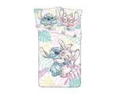Disney Lilo & Stitch Dekbedovertrek, Leaves - Eenpersoons - 140 x 200 cm / 60 x 80 cm - Katoen