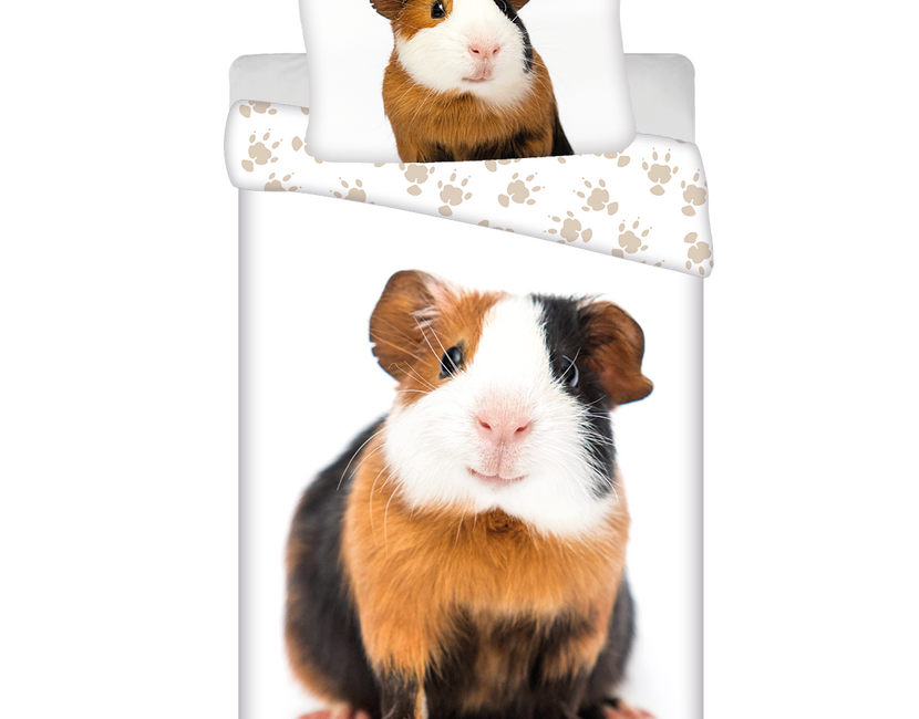 Sweet Home Dekbedovertrek, Cavia - Eenpersoons - 140 x 200 + 70 x 90 cm - Katoen