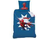 Spider-Man Dekbedovertrek, Jumping - Eenpersoons -140 x 200 + 63 x 63 cm - Katoen