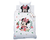 Disney Minnie Mouse  Dekbedovertrek, Flower - 140 x 200 cm + 63 x 63 cm - Katoen