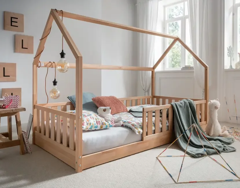 Montessori bedhuisje Fenna 90x200 - beuken