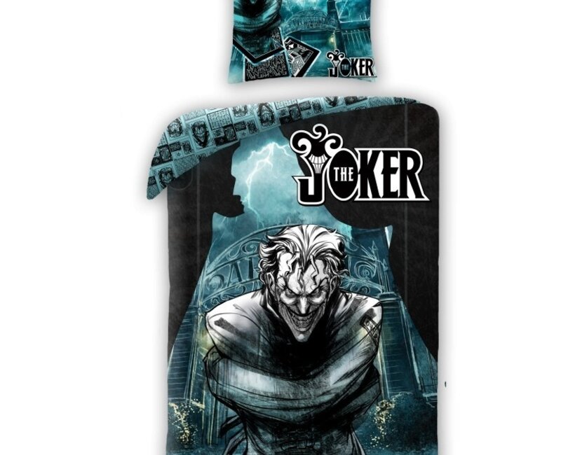 Batman Dekbedovertrek, The Joker - 140x200 cm / 70 x 90 cm - Katoen