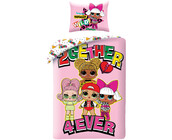 LOL Surprise! Dekbedovertrek, 2gether 4ever - 140 x 200 cm + 70 x 90 cm - Katoen