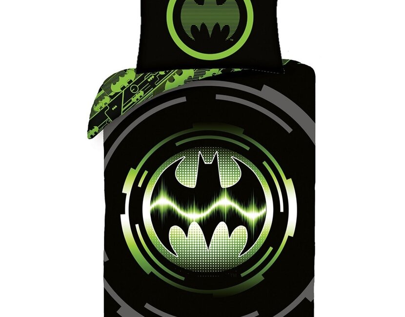 Batman Dekbedovertrek Bat Signal - 140 x 200 cm + 70 x 90 cm - Katoen
