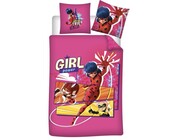 Miraculous Dekbedovertrek, Girl Power - 140 x 200 cm + 65 x 65 cm - Katoen