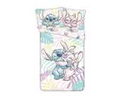 Disney Lilo & Stitch Dekbedovertrek, Leaves - Eenpersoons - 140 x 200 cm / 60 x 80 cm - Katoen