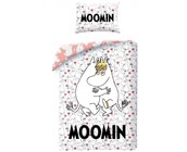 Moomin Dekbedovertrek, Trollvinter - Eenpersoons - 140 x 200 cm + 50 x 70 cm - Katoen